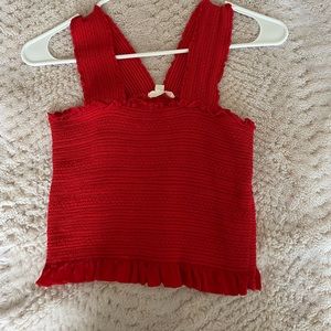 Crop Rouched Tank